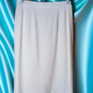 Vintage Liz Claiborne White Pencil Skirt